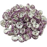 Fancy Multi Color Rhinestone Spacers for Decoration