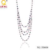 Pearl and Crystal Necklace by China Manufacturer