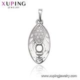 31364 Fashion Elegant Round CZ Crystal Hot -Selling Rhodium Imitation Jewelry Pendant
