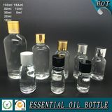 Transparent Glass Essential Oil Bottle with Dropper Cap