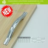 Fancy Smooth Stripe Silver Wardrobe Pull Handle