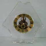 Animal Shape Cute Transparent Gold Clock Crystal Ornaments