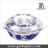 9'' Pyrex Glass Baking Bowls with Decal Design (GB13G13265-TH)