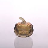 Pumpkin Shaped Ion Plating Glass Candle Holder with Lid