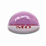 Creative Crystal Souvenir Clear Dome Glass Paperweight Hx-8368