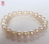 10-11mm Round Stretched Freshwater Pearl Bracelet