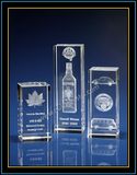 3inch Tall Laser Engraving Crystal for Souvenir (LE1026)