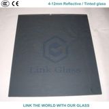 8mm Euro Grey & Dark Grey Reflective / Tinted Glass with Ce & ISO9001 for Glass Window