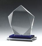 2017 New Design Cheap Blank Crystal Glass Award Trophy for Guest Souvenir