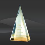Flaming Pyramid Crystal Award (MPI-CR-A1042AM-8)