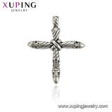 33896 Religious Pendants Image of Jesus Cross Pendant, Stainless Steel Mens Pendant