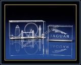 Crystal Block Laser Engraved with Images