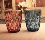 Colorful Glass Cups with Customizd Logos Drinking Glass Mugs for Juice Water
