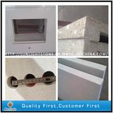 Artificial Pure Color/Mirror Quartz White/Grey Quartz Stone Countertops