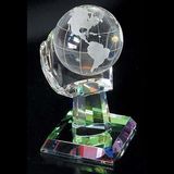 Personalized Laser Engraved Glass Crystal Ball Trophy for Souvenir