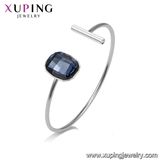 51710 Xuping Clear Crystals From Swarovski Diamond Studded Gold Bangle, Italian Jewellery, Bangle Bracelet