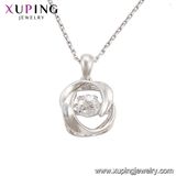 Necklace-00083 Xuping Rhodium Color Gold Fashion Necklace Crystals From Swarovski Necklace Jewelry for Women