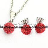 Stainless Steel Fashion Shamballa Crystal Jewelry Set