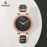 Women's Black Rose Gold Watch 10ATM waterproof Stainless Steel Watch71308