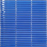 Blue Glass Strip Tile for Pool (PT55)