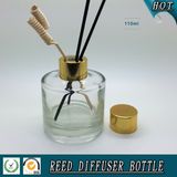 Wholsale 100ml Cylinder Reed Diffuser Glass Bottle with Gold Aluminum Cap