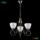 Home Decoration Classic Style White Glass Chandelier