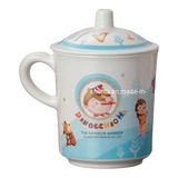 100%Melamine Dinnkid's Pinocchio Mug W/ Cover (pH618S)