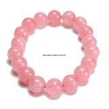 Fashion Natural Crystal Rose Quartz Beaded Bracelet