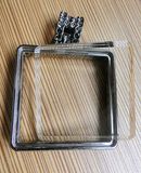25mm Square Flat Back Stones Beads Transparent