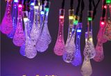 Crystal Waterdrops Solar String Lights