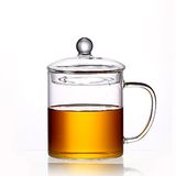 2018 New Handmade Clear High Borosilicate Glass Cup 250ml Df1002