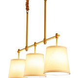 Contemporary Cafe Energy Saving Copper Cylinder Pendant Lamp