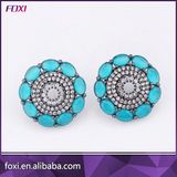 China Factory Manfacurter Zirconia Stud Earrings for Women