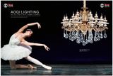 Natural Jade Zinc Alloy Luxury Crystal Chandeliers