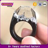 Handmade Fashion Secret Wood Resin Ring