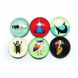 Hot Sale Glass 3D Fridge Magnet for Promotion Gift Hx-7195