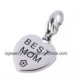 Heart Engraved Charm Best Mom Gift Jewelry