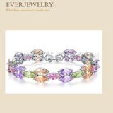 Diamond Charm Bracelet, Crystal Rhinestone Bracelet