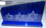 Middle East Blue Crystal Rectangle Candlestick Trophy Blue Base