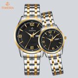 Waterproof Stainless Steel Japan Movement Quartz Couple Wrist Watch 70023