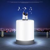 TF Card Lamp APP Portable Wireless Mini Bluetooth Speaker with LED Light RGB
