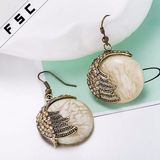 Wholesale Resin Antique Bronze Eardrop Fashion Earrings for Girl