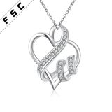 Fashion Austrian Crystals Heart Shape Pendant Necklace
