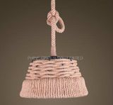Decorative Metal Indoor Top Quality Pendant Lamp with Rope Lampshade
