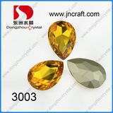 Light Topaz Teardrop Crystal Fancy Stones