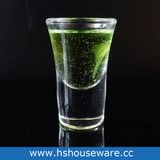 Round Shot Glass with Heavy Base, Clear Glass