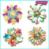 Fashion Enamel Flower Shape Gold China Wholesale Brooch