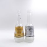 Customizing Fancy 500ml Distilled Liquor Decanter Vodka Bottle
