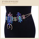 2017 Hot Beach Sexy Hinestone Wasit Chain Belly Chain