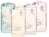 New Crystal Flower Transparent Hard Case for iPhone6 5 5s 5c